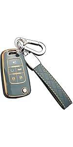 for Chevy Key Fob Cover with Keychain, Premium TPU Full Protection Key Fob Case for Chevrolet Equinox Camaro Cruze Malibu Sonic Buick Terrain (5 Buttons Pink)