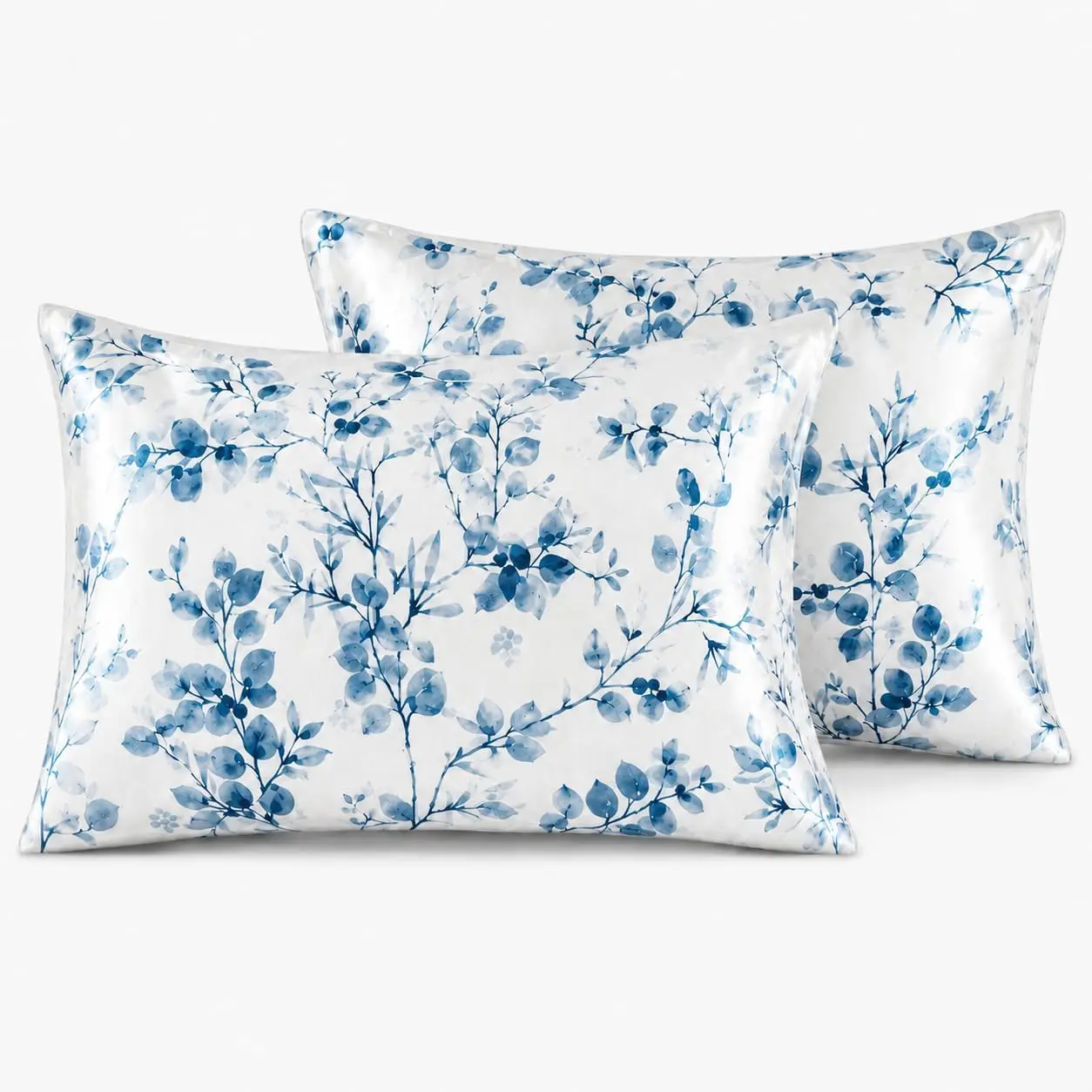 Satin Pillowcase Set of 2, Soft Silky Satin Pillow Cases with Envelope Closure, Smooth Cooling Pillow Covers for Hair and , Decorative Pillowcases, Standard Size Slip- (20"x26")