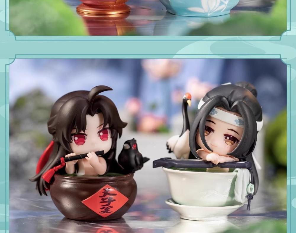 New Genuine The Founder Of Diabolism Action Figure Lan Wangji Model Anime Peripherals Wei Wuxian Anime Figures Gift Toys