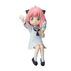 Cute Anya Anime Figure SPY×FAMILY PVC Statue Kawaii Model Desktop Decoration PVC Collectible Figurine Gift for Girl Birthday Toy