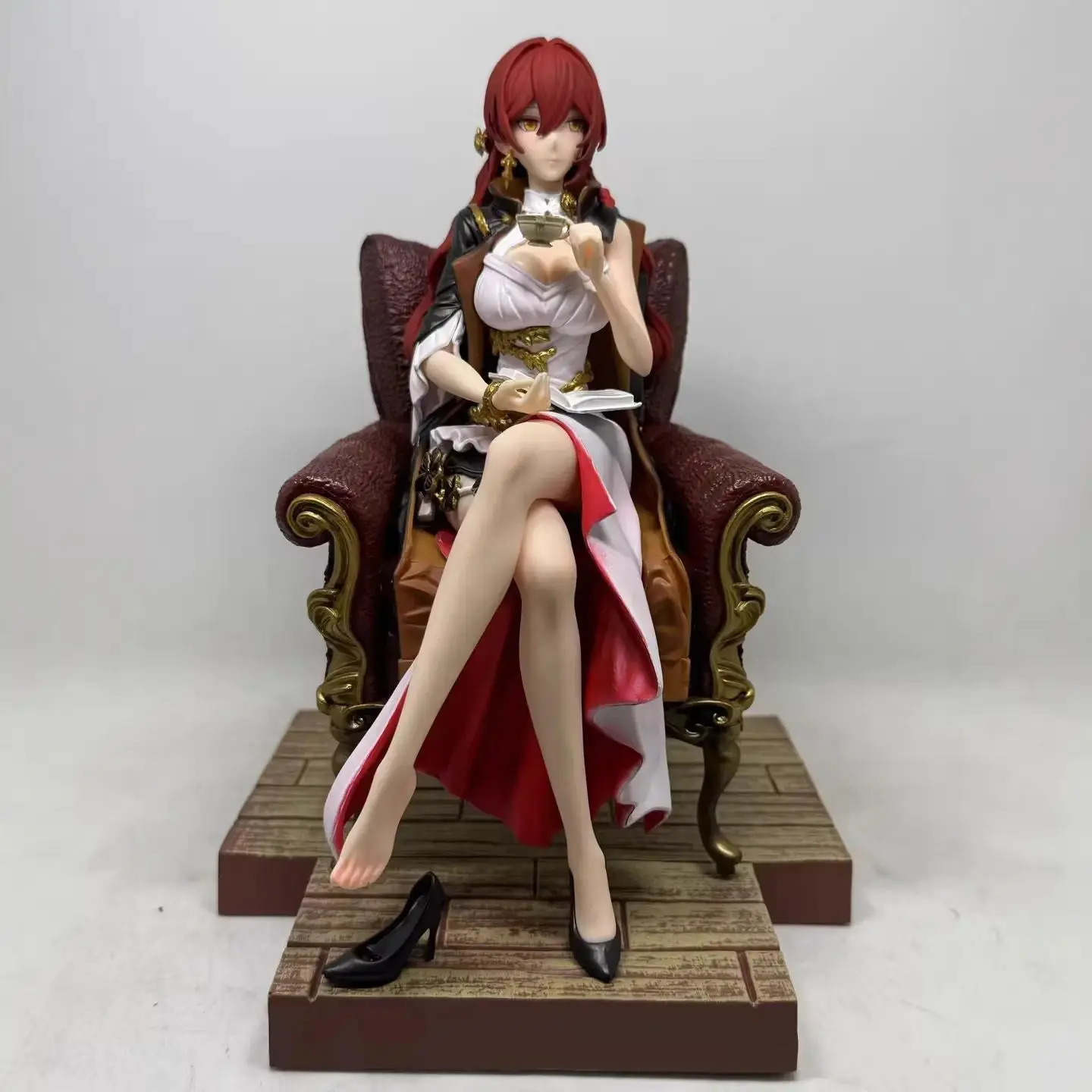New Honkai Star Rail Himeko Anime & Manga PVC GK Statue, Sofa Sitting Pose, Desktop Decoration Collectibles, Boxed Action Figure for Hobbyists