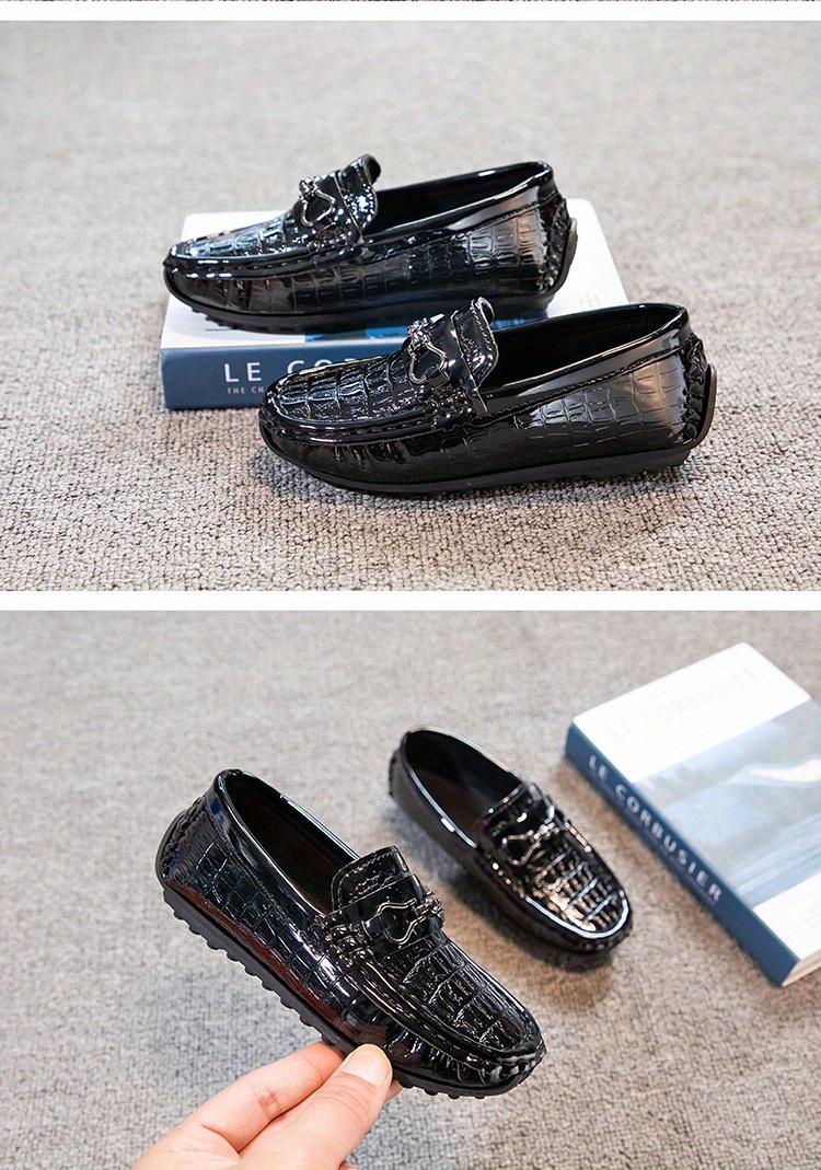 Boys' Slip-On Loafer Shoes - 2022 Summer Flat Shoes for Toddlers, Stylish British Design, Rubber-PU Synthetic Construction