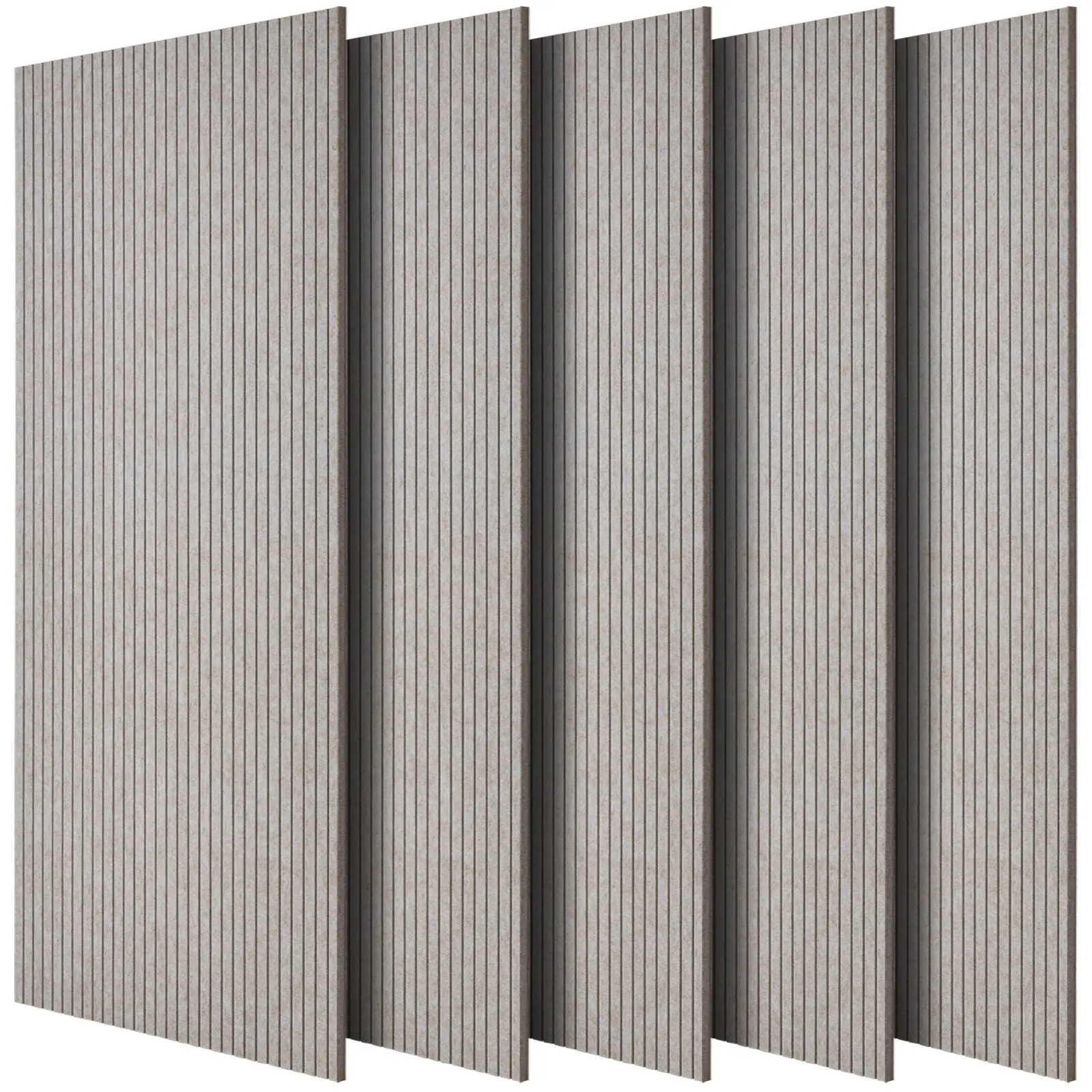 【Summerfinds】VEVOR 5PCS Acoustic Panels with Self Adhesive, 47.2 x 23.6 inch Sound Proof Foam Panels, Polyester Fiber Soundproof Wall Panels High Density, for Home, Studio, Office, Theater, Camel