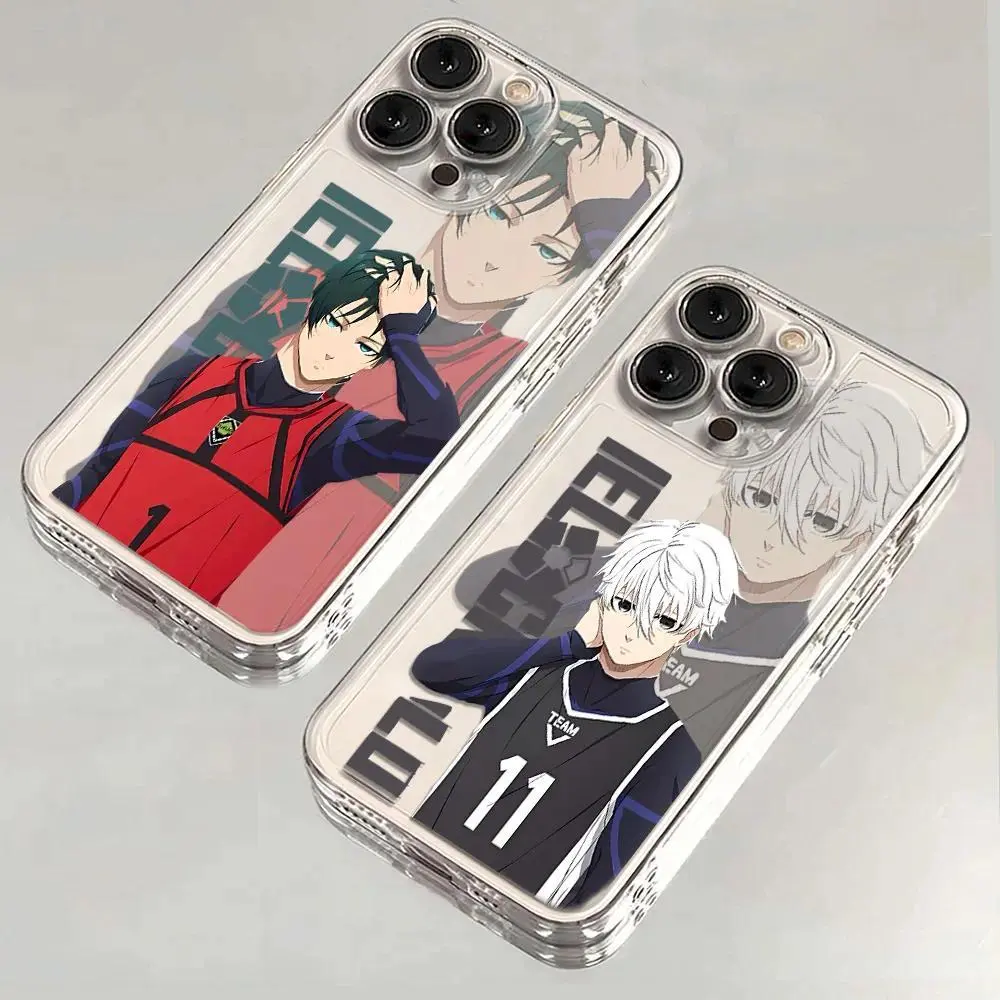 Cool B-Blue L-Lock Anime Printed Soft TPU Phone Case - Anti-Drop, Protection, Resistance, Wireless-Compatible, Lightweight Full-Cover Aesthetic Case for iPhone 17 Pro Max/Air, 16-11 Plus Pro Max & Samsung S26-S21 FE Plus Ultra, Smartphone Accessory