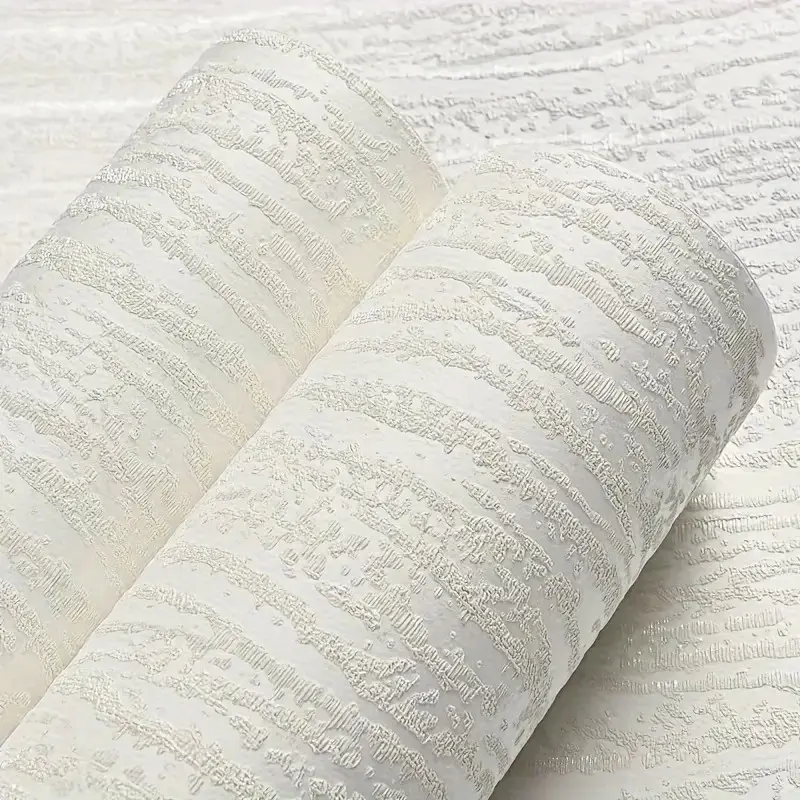 European Style Simple Thick Self-Adhesive Wallpaper, 3D Texture Pattern, Easy Peel and Stick, Home Decoration, 1 Roll