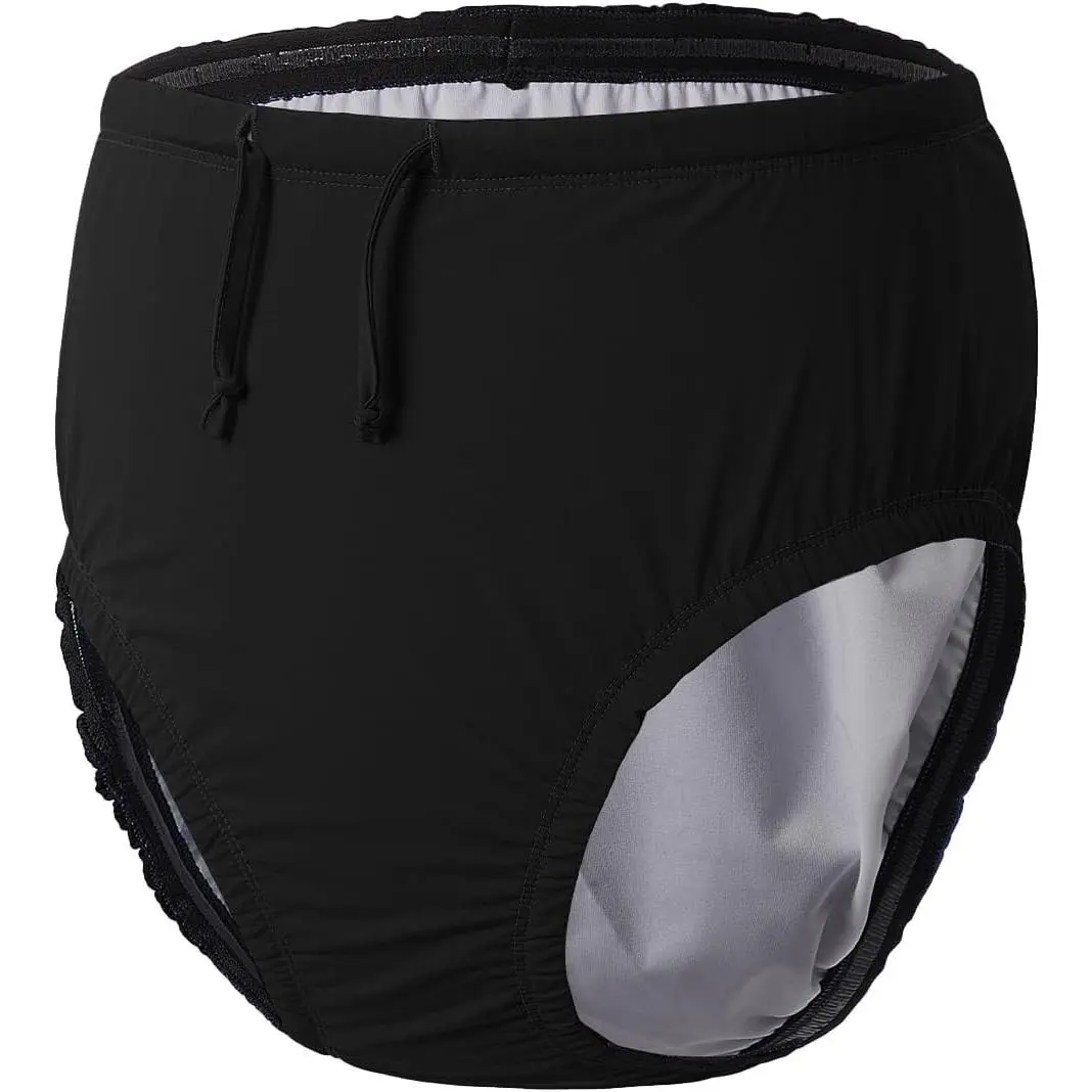 Youth Special Needs Reusable Swim Diapers Swimwear for Incontinence Cloth Diaper Covers Waterproof,Leakproof, Unisex (XS, Black)