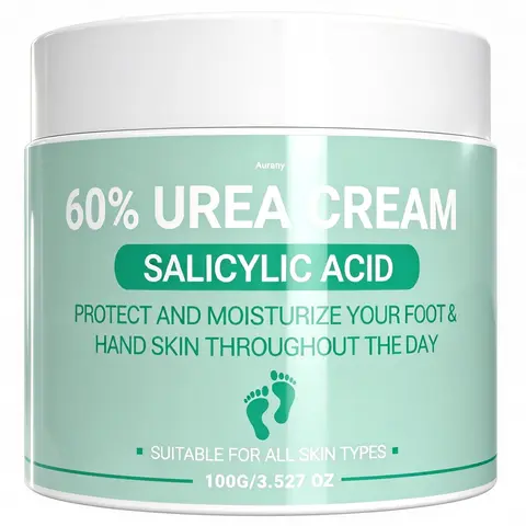 60% Urea Cream, Moisturizing Nourishing Hydrating Exfoliating Foot Care Cream for Soothing Dry Skin, Smoothing Foot Care Product for Daily Use, Moisturizer, Exfoliant, Foot Balm, Intensive Foot Care, Dead Skin Removal for Feet, Dead Skin Remover for Feet