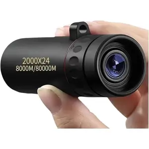 [Father's Day Gift] Compact high-power monocular telescope, 8x magnification, portable monocular design, suitable for hiking, bird watching, stargazing and outdoor adventure, including mobile phone adapter