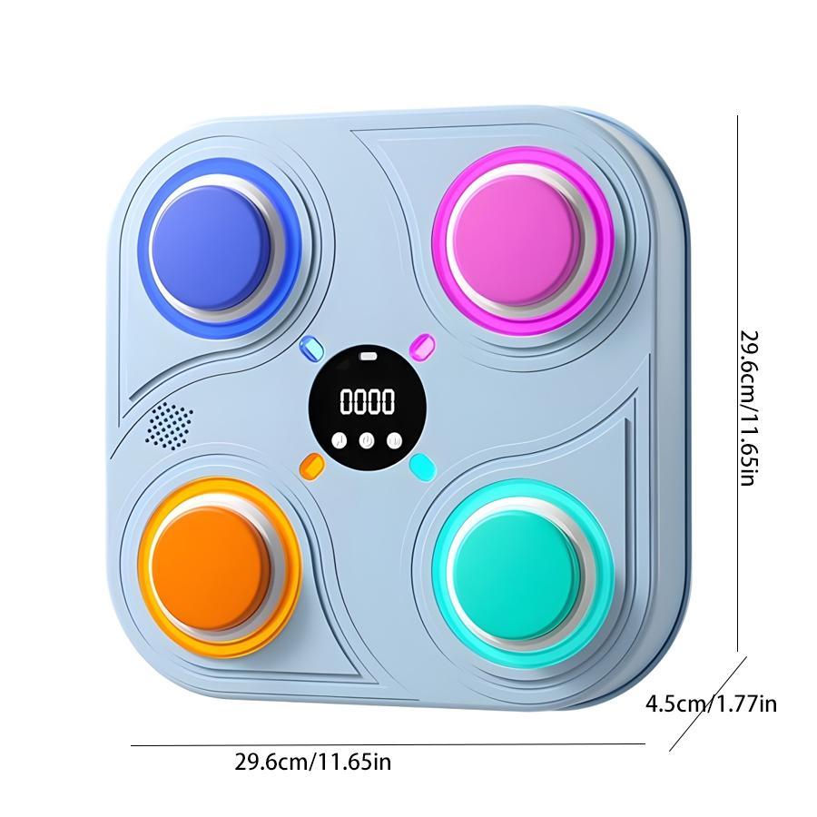 Electronic Kids Punching Game, LED Lights Music Boxing Target, Boxing Machine, Wall-mounted Fitness Toy with Adjustable Speed and Volume, Punching Equipment for Home