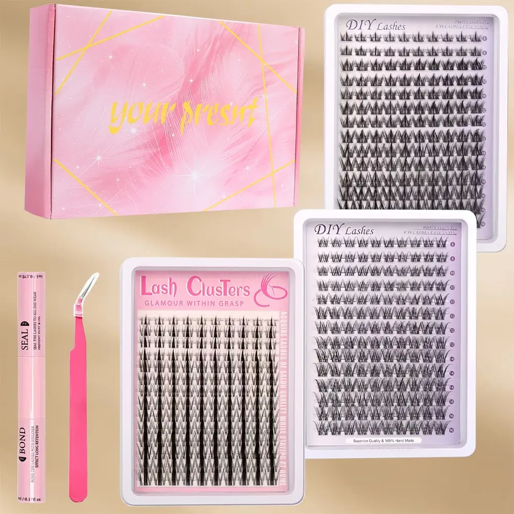 3 boxes of natural C-roll eyelashes 8-16mm gift box set, role-playing eyelashes, suitable for women's eyes, parties, clubs, for beginners in makeup, cat eyes, ultra lightweight, Halloween makeup