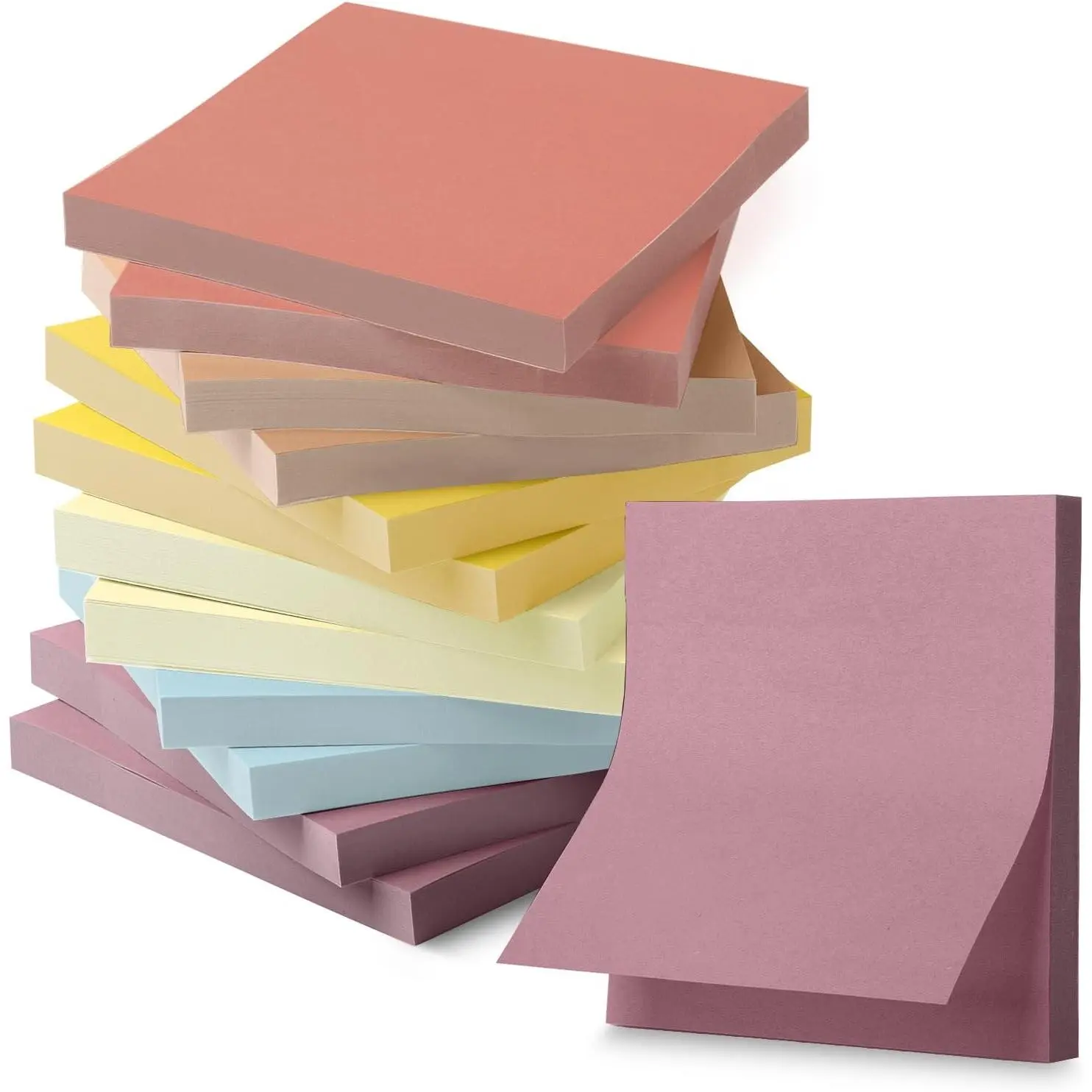 - Sticky Notes, 3"x3", 12 Pads, 600 Sheets, Sunlit Sands | Sticky Notes Bulk, Self-Stick Note Pads,  for Office, School, , Study & Organization