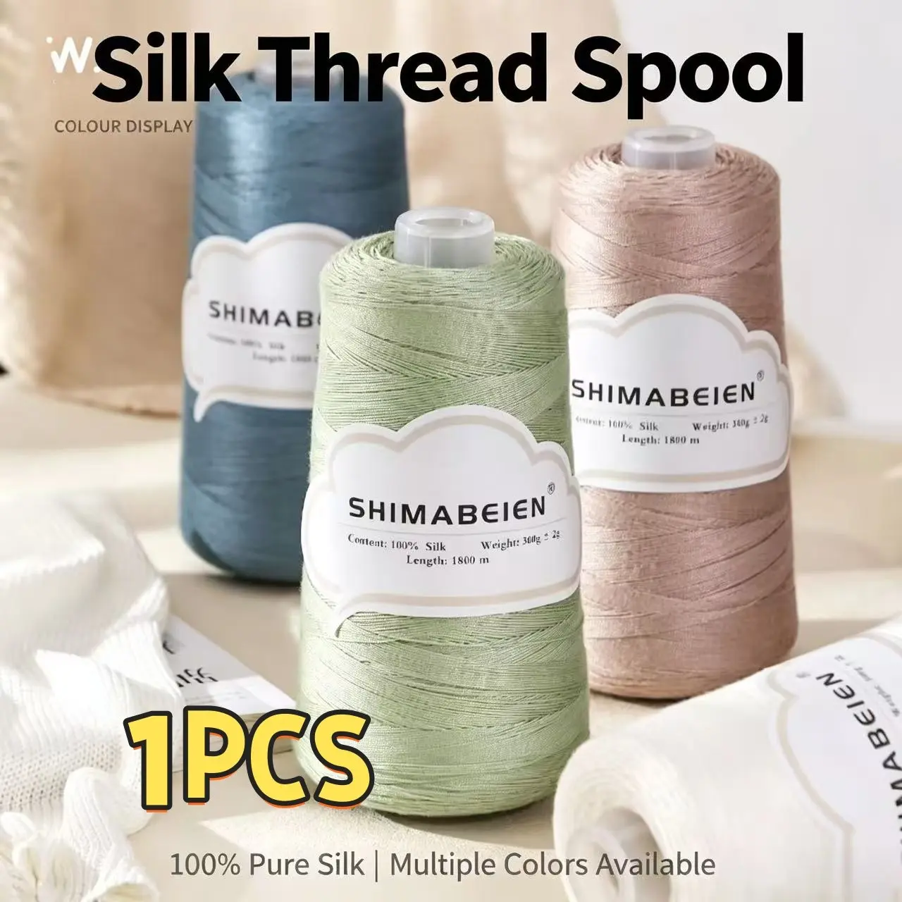300g Silk Bamboo Charcoal Lace Yarn, Soft Skin-Friendly Knitting and Crochet Backless Shawl Sweater Craft Supplies, Spring Summer Lace Yarn, DIY Knitting Supplies