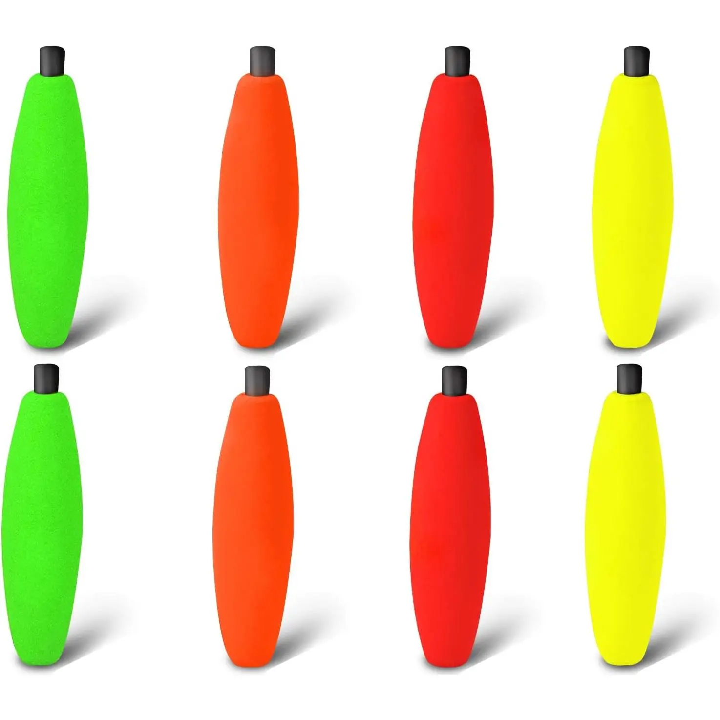 SEAOWL Peg Floats for Catfish Crappie,  Slip Fishing Corks Bobbers for Santee (2.5“-mix-8pcs)