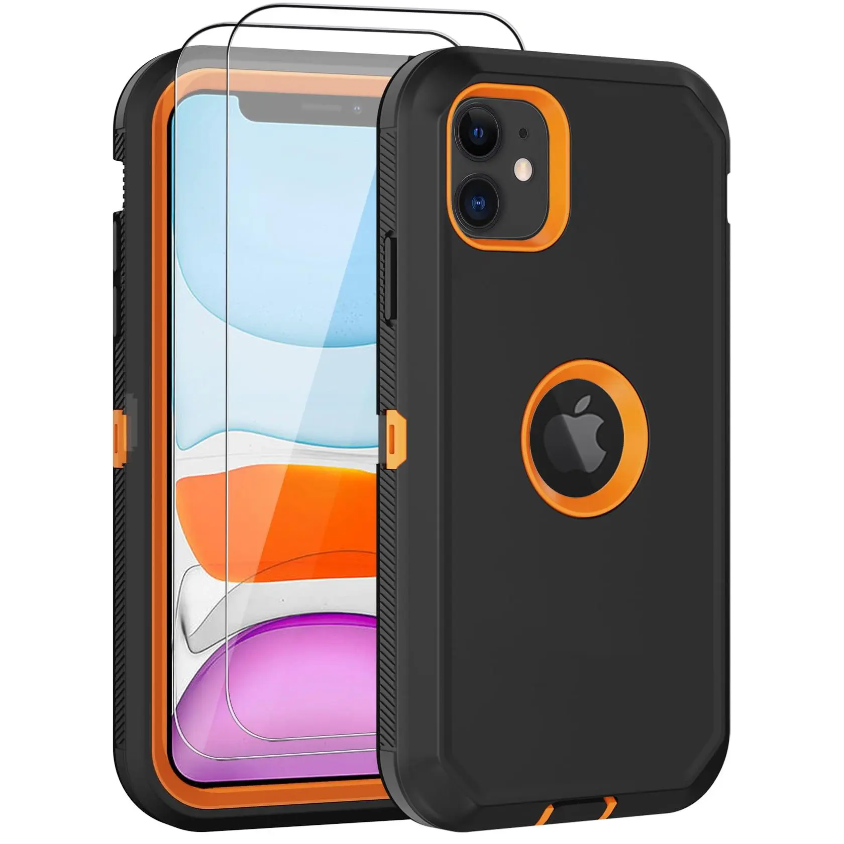Black/Orange with Screen Protector