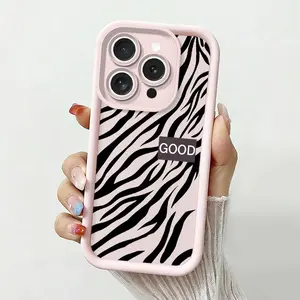 For Apple iPhone 17 Plus 16 Pro Max 15 14 13 12 11 Air X XS Mini Samsung Galaxy S26 Ultra S25 S24 FE S23 S22 S21 Phone Case, playful positive style soft flexible TPU edge shockproof creative design for trendy young adults, lightweight summer fit