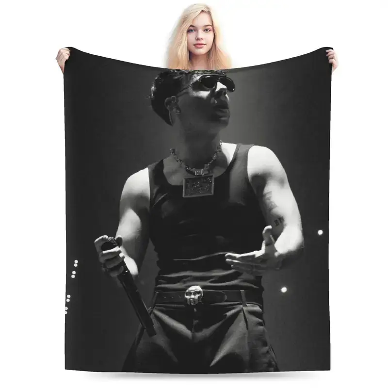 Warm Soft Blanket Travel Quevedo Singer Cool Rapper  Throw Blanket  Flannel Bedspread For Home Decor Print Sofa Bed Cover