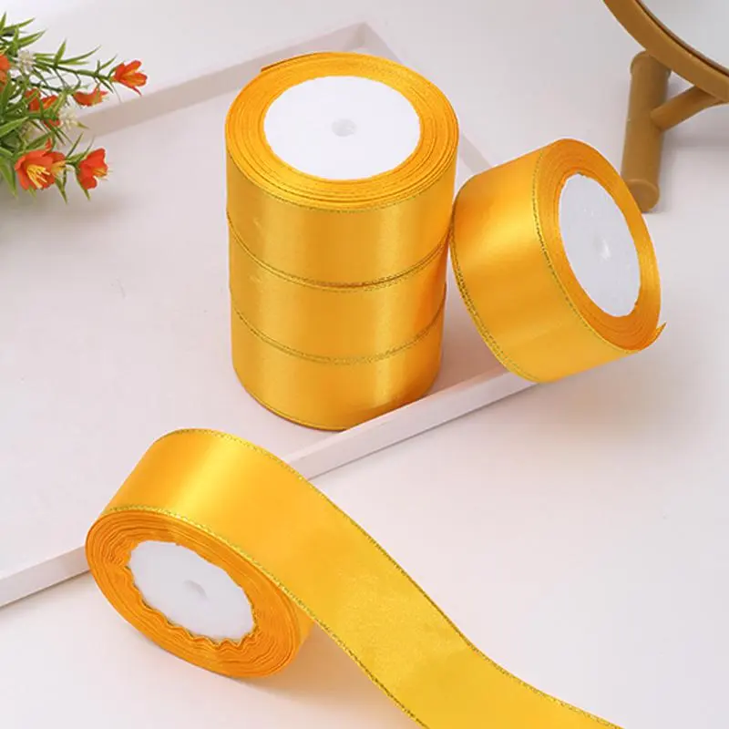 Satin Ribbon, 5 Rolls Soft Wrapping Ribbon for DIY Cake Decoration, Gift Wrapping Supplies, Wedding & Party Bow Decor, Creative Packaging & Bouquet Accessories #GLOBAL PICKS