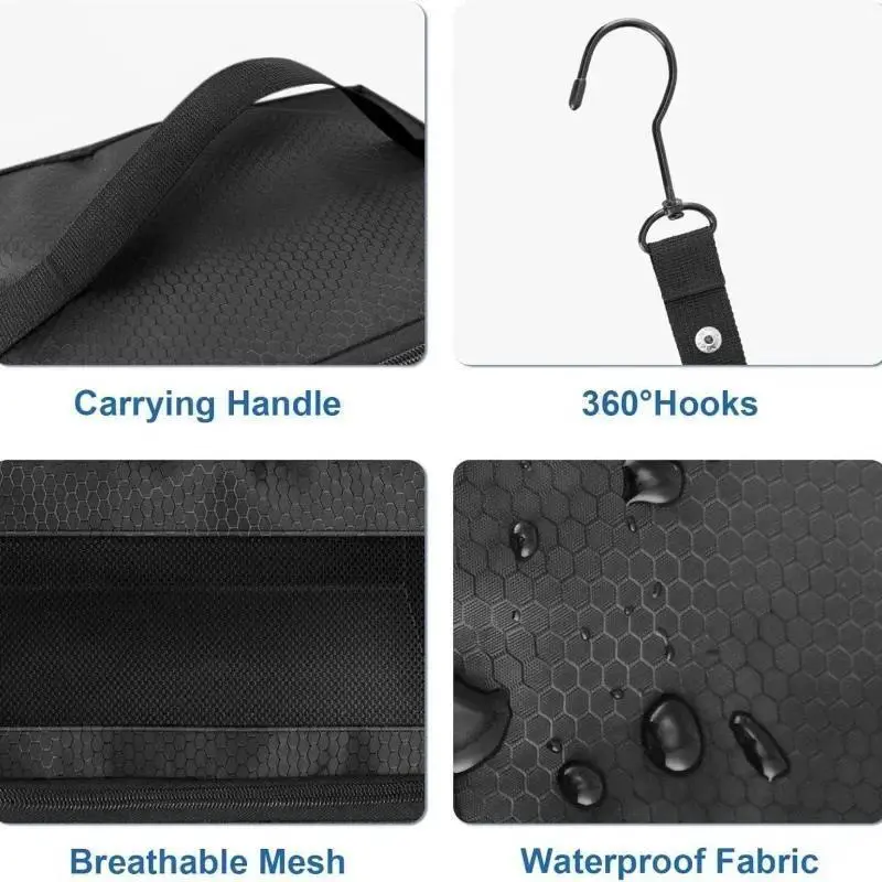 Suitcase Organizer High-capacity Travel Luggage Organizer Hanging Shelve Packing Cube Closet Collapsible Hanging Storage Bags