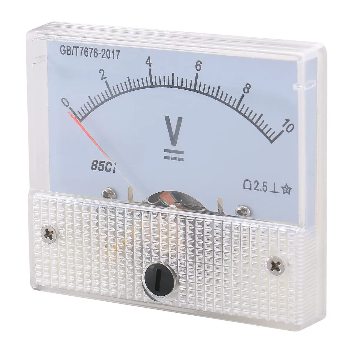 Analog Voltmeter 85C1 DC 0-10V Rectangle Analog  Panel Meter Gauge