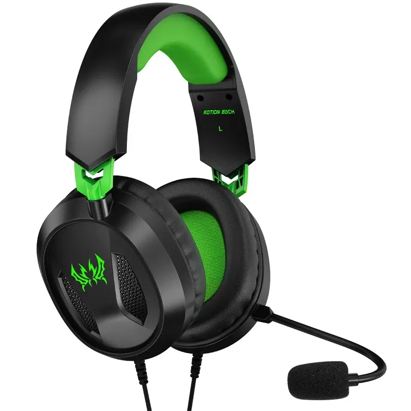G3100 Multi-Angle Rotating Earphone, Professional Stereo Surround Sound Gaming Headset with Omnidirectional Mic, 3.5mm Jack for PC Ps4 Ps5 Xbox Series Gaming Peripherals