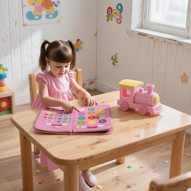 HOTMIR Montessori Felt Busy Board Toy for Baby Toddlers, Fine Motor Skills Develop Interactive Game Toy for Boys and Girls, Floor Tummy Time Quite Book Toy in Car or Air Plane for Educational Preschool HOTMIR Montessori Felt Busy Board Toy for Baby Toddlers, Fine Motor Skills Develop Interactive Game Toy for Boys and Girls, Floor Tummy Time Quite Book Toy in Car or Air Plane for Educational Preschool