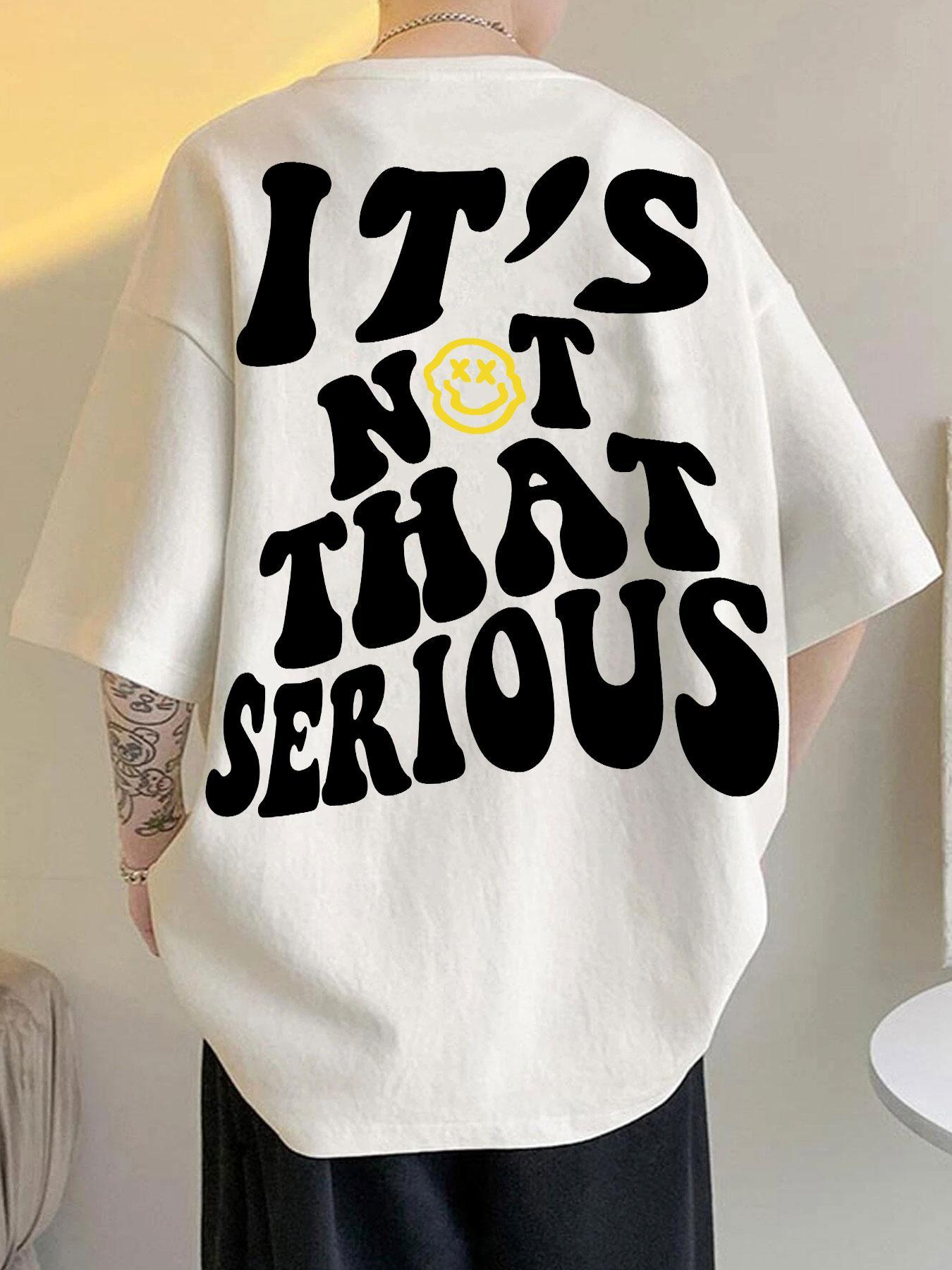 Men's Cartoon Letter Graphic Print Round Neck Knitted Sleep Tee, Regular Fit Casual Short Sleeve Pajama T-shirt, Men's Summer Sleepwear, National Day Offers