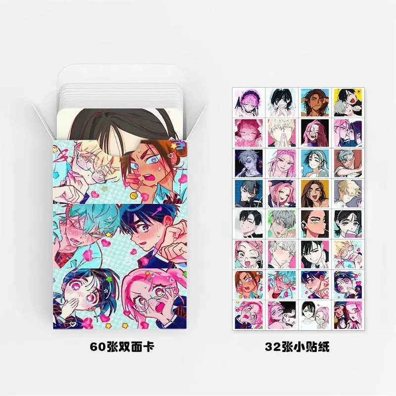 92PCS Korean Manga Alien Stage Photo Cards Set - Luka Hyuna Ivan Collectible LOMO Card With Bonus Stickers