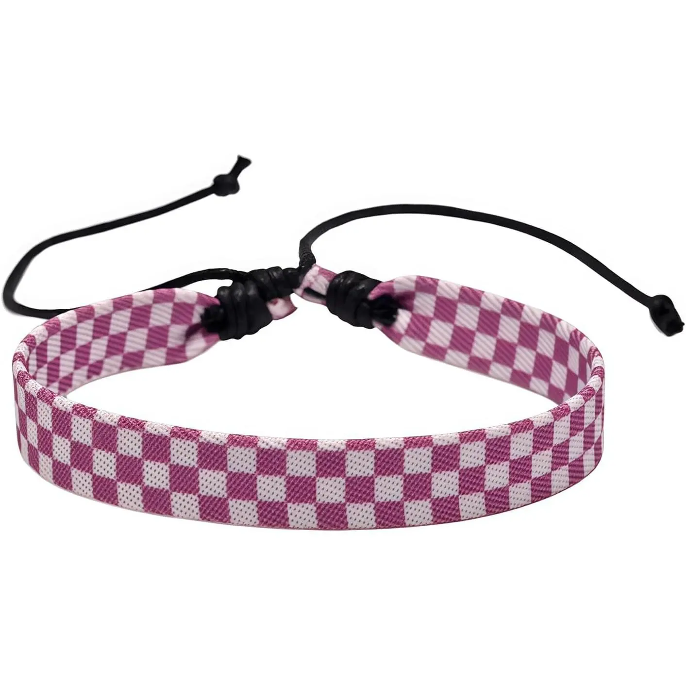 Colorful Checkerboard Braided Adjustable Lightweight Bangle Bracelet  Geometric   Rope Bracelet Couple Friendship Birthday  for Women Men