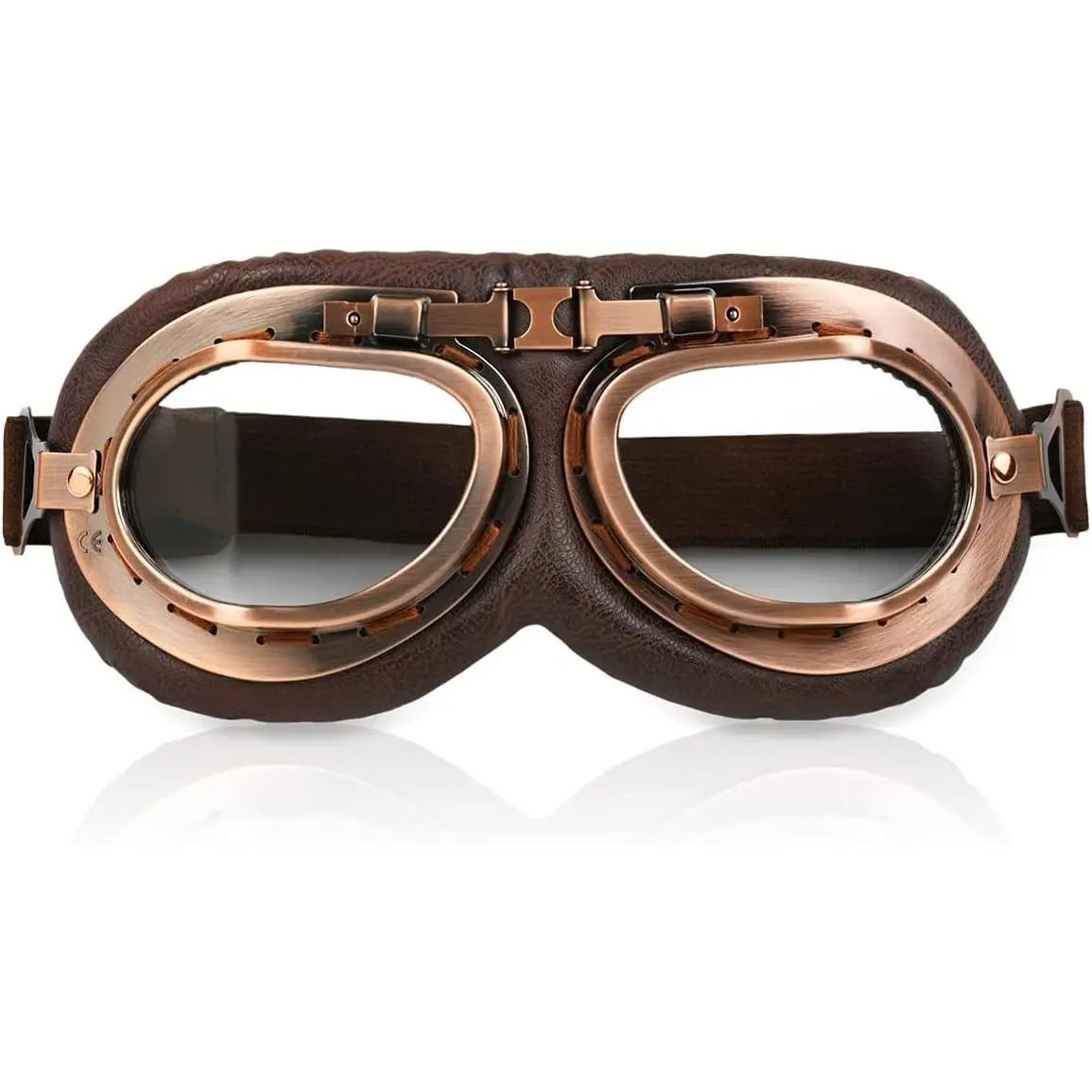 Steampunk Retro Pilot Style Motorcycle Cosplay Goggles Costume EyewearGift