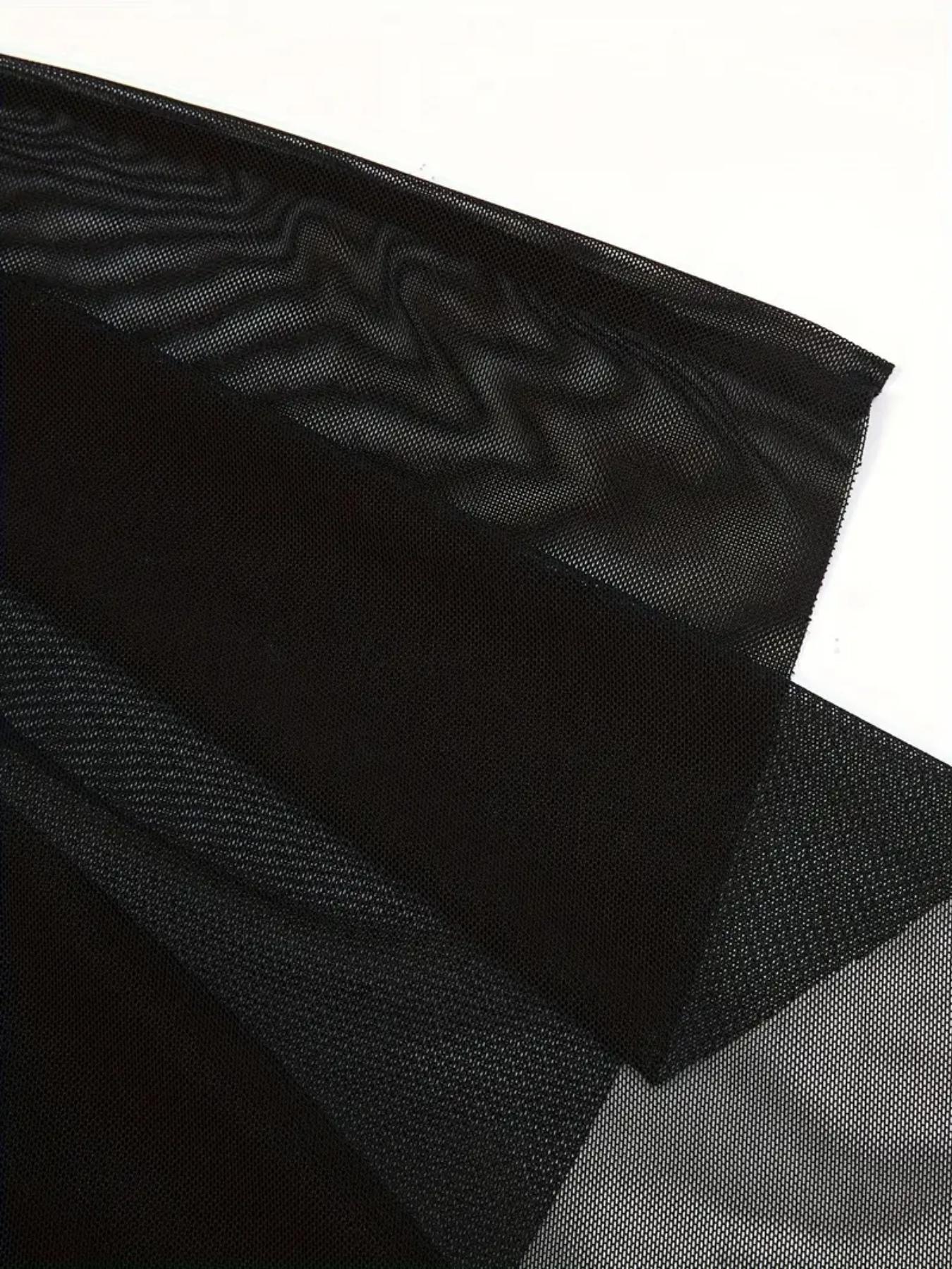 [ Plus Size] Solid Color Tankini Set, Sexy Sheer Dress & Swim Knicker, Women's Swimwear for All Seasons, Tankini Swimsuits Women, Tankini Tops Outfit, Summer Tankinis Set, Tankini Set Bathing, Tankini Swimdress