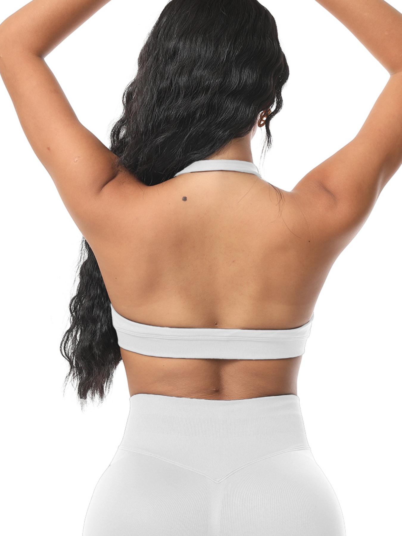 3-Pack Women's Backless Set, High Elasticity Wireless Bras, Yoga Sports Bra, Comfortable & Breathable Design, Perfect for Gym & Daily Wear