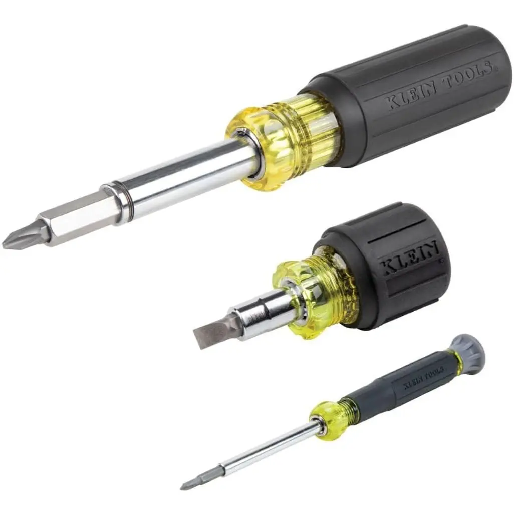 80045 Screwdriver and Nut Driver Tool Kit, Includes 11 in 1, Multi-Bit Stubby and Electronics Screwdrivers, 3-Piece