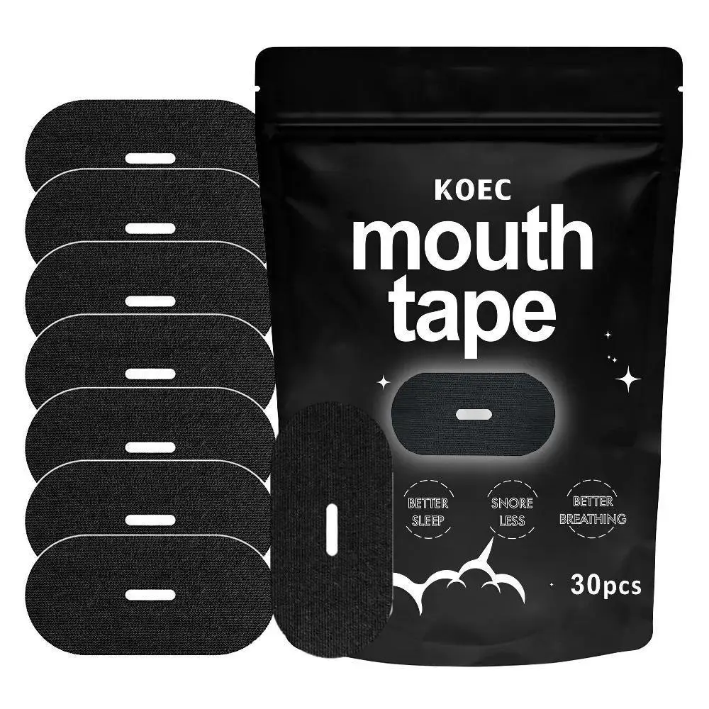 Sleep Mouth Tape, Snore Mouth Tape, Snoring Mouth Tape, 30pcs and 30pcs*2 Breathable Mouth Tape, Comfortable Sleeping Tape for Night Use, Sleep Strips, Sleep Breathing Patch