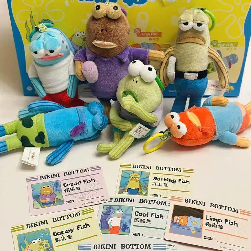 Bikini Botton Buddies Series Funny Blind Box Toys Trendy Dolls Collection Cartoon Ornaments Mystery Box Birthday Gift