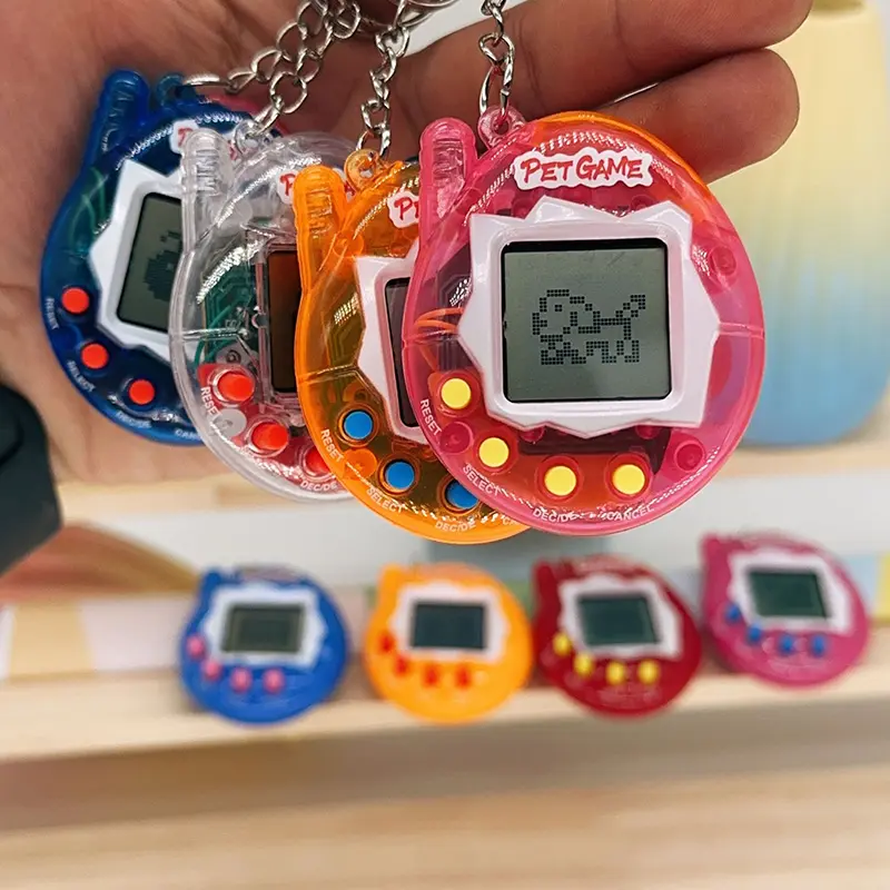 Collector's Edition Aqua Blue Plastic Interactive 3D Virtual Pet Toy - Festive Party Supplies Item, Holiday Gift for Gamers