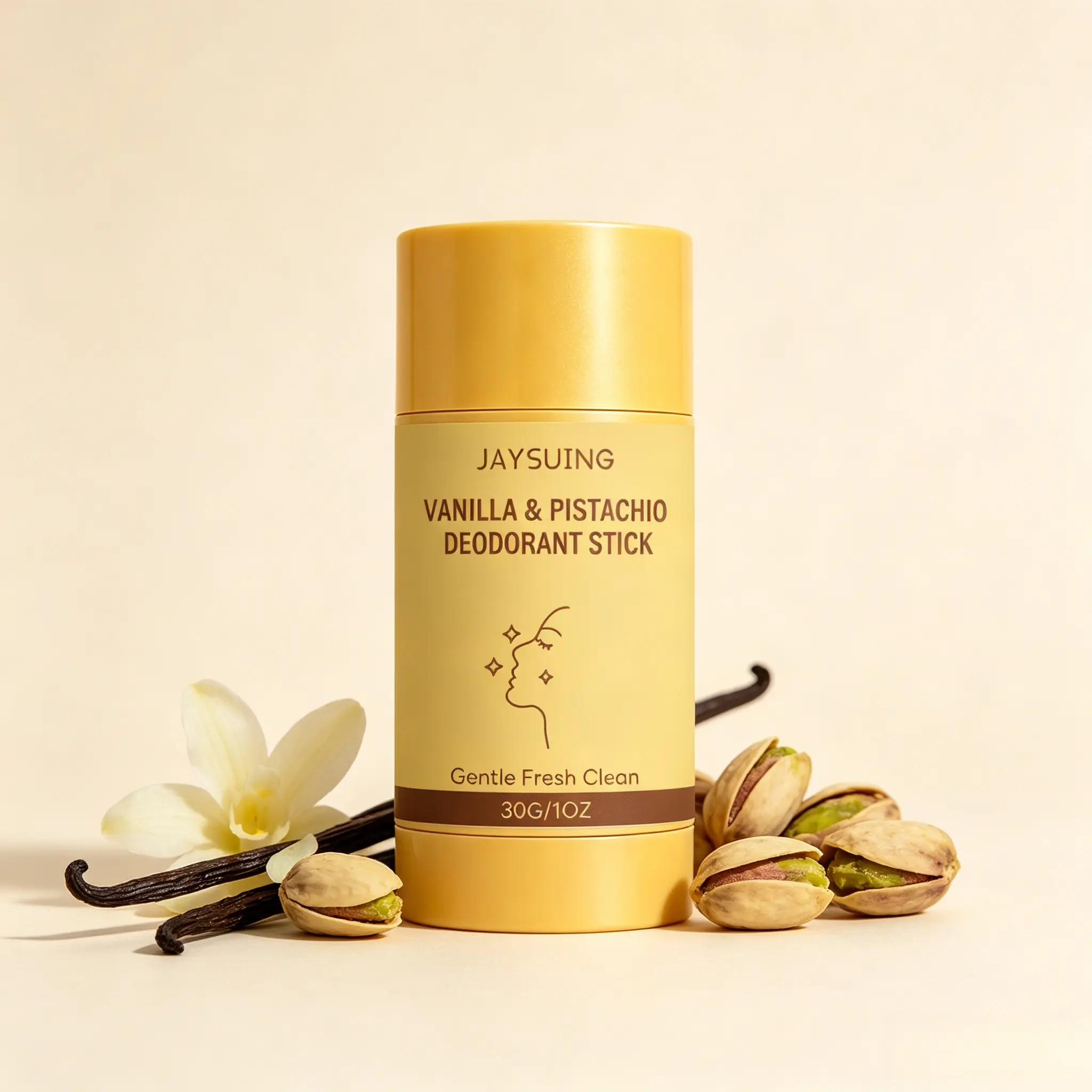 Deodorant Vanilla & Pistachio Fresh That Lasts | 24 Hour Odor Control, No Aluminum, Baking Soda, Parabens, Phthalates, Ethanol | Brightening & Smoothing for Dark Underarms with Kojic Acid & Turmeric | Korean Skincare Deodorant Body Care