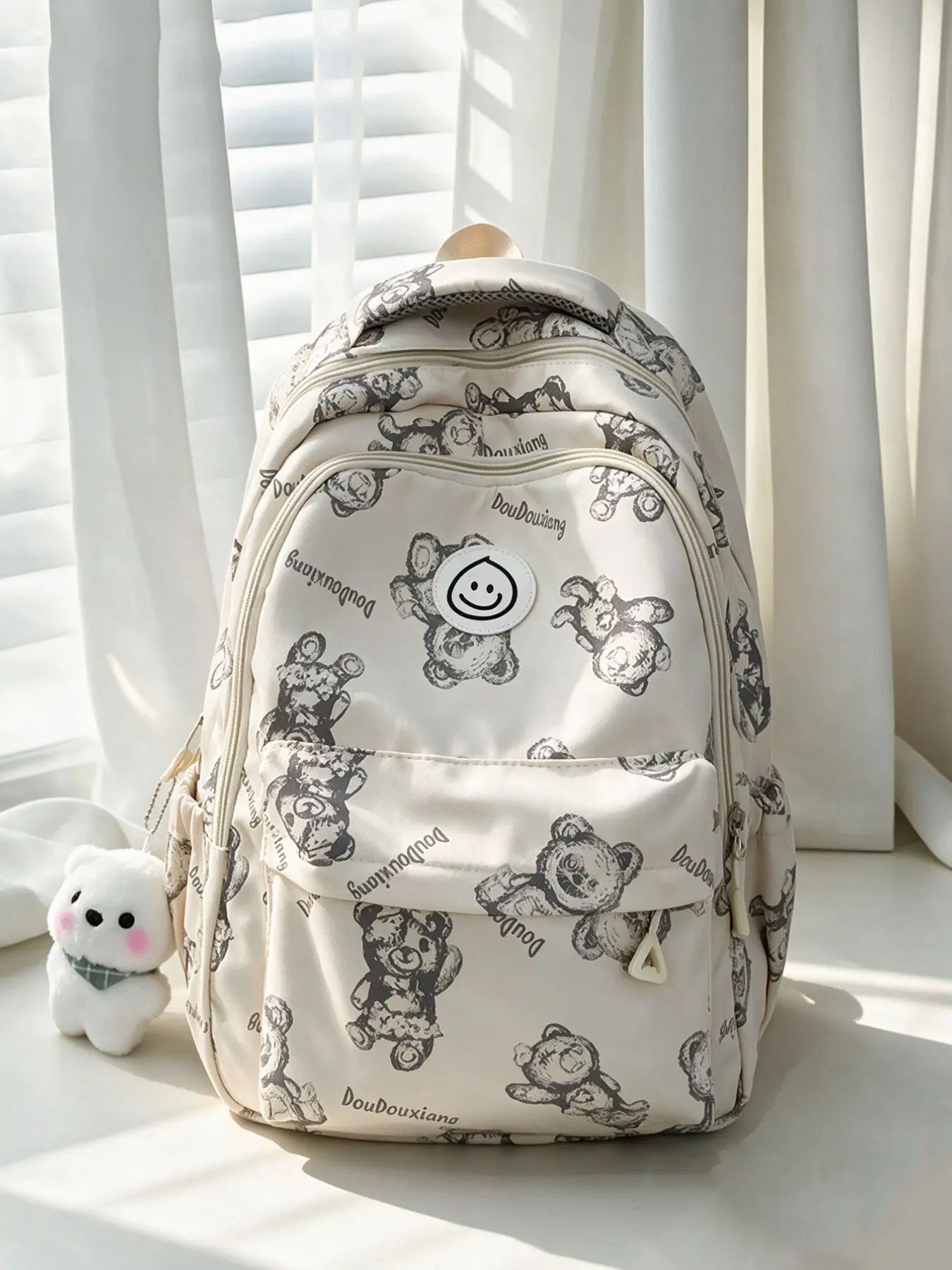 Small backpacks for school start season, student backpacks, multifunctional shopping backpacks, multi compartment backpacks for college students to carry computers to and from work, lightweight, stylish, and simple travel backpacks