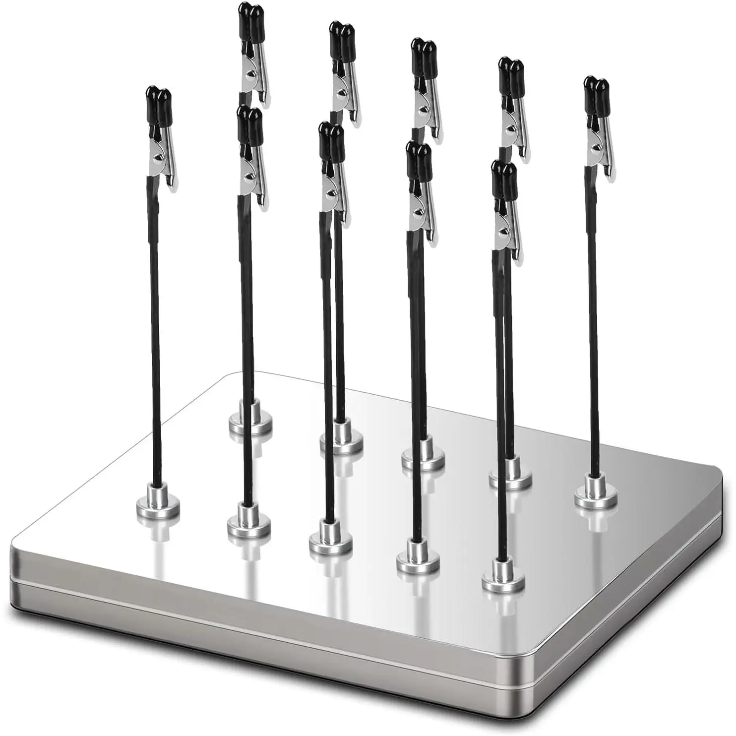 Helping Hands for Soldering - -in- Station with 10 Flexible Clips & Steel Box - Ideal for Soldering, Model Painting, PCB Holder ()