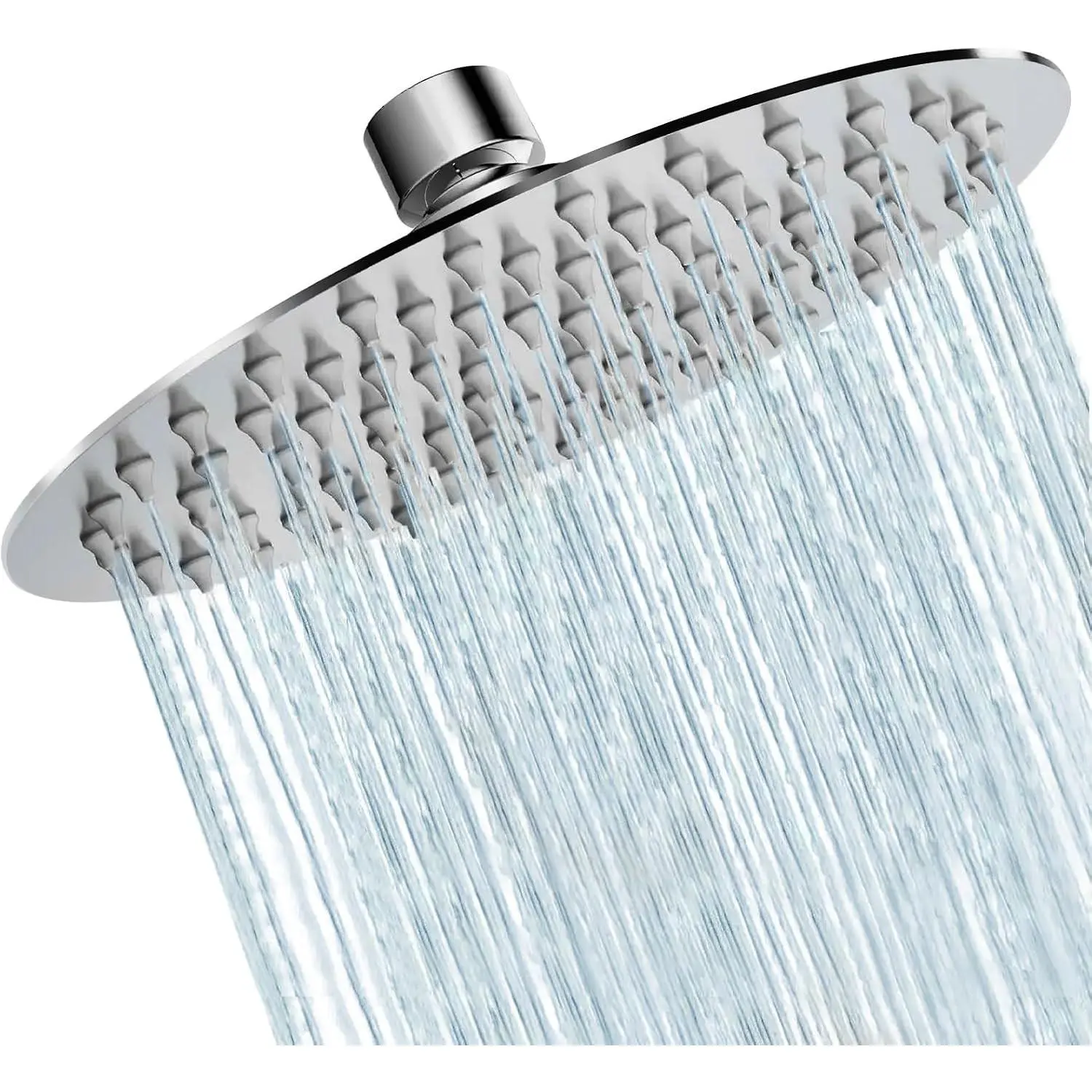 6inch Rain Shower Head High Pressure High Flow Rainfall Waterfall Showerhead Stainless Steel