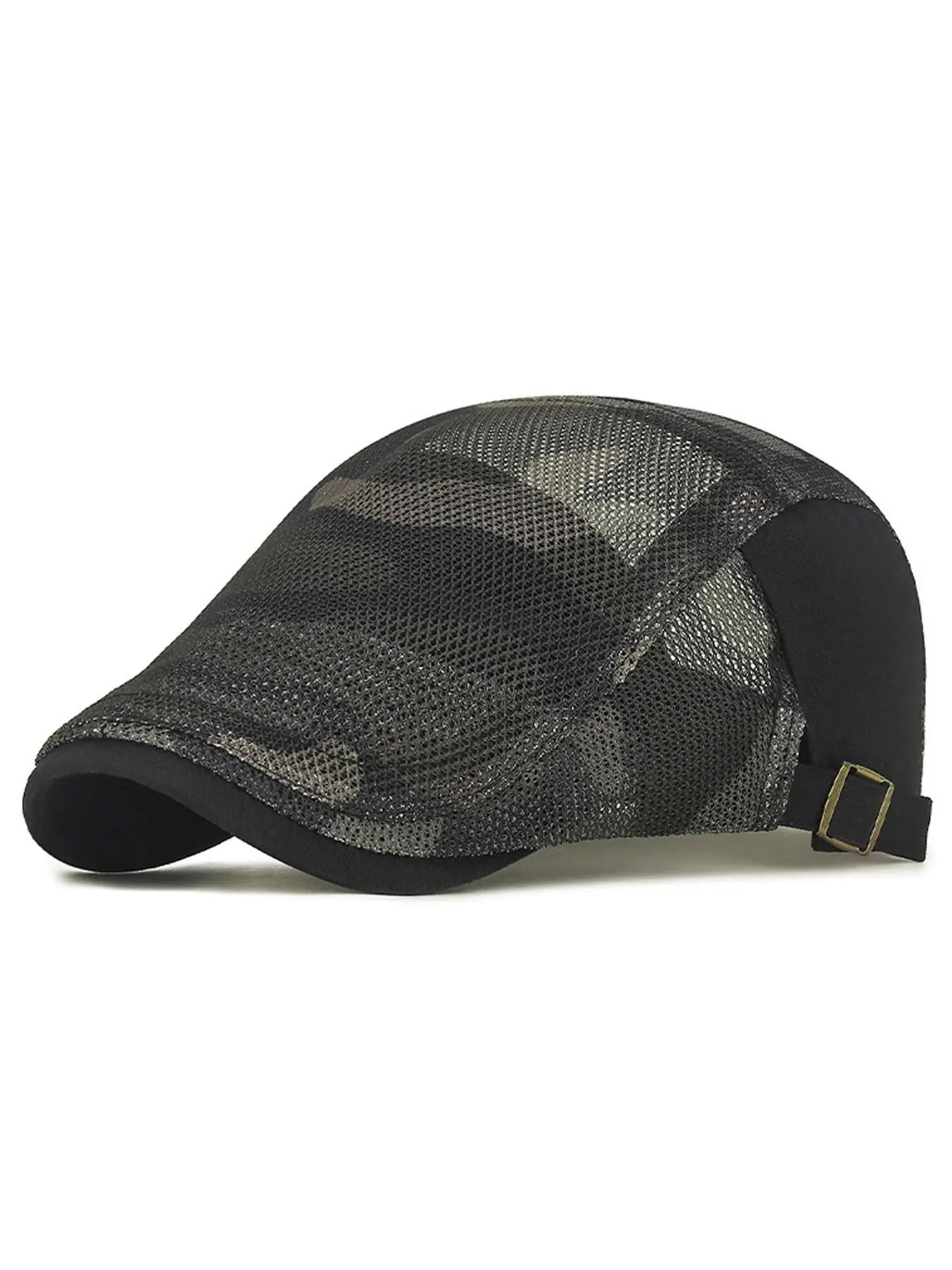 Men's Mesh Hat Breathable Summer Newsboy Cap Adjustable Beret Ivy Hat Irish Taxi Driver Hunting Hat, Stylish and Comfortable Headwear