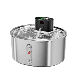 New Pet Water Fountain, Food-Grade 304 Stainless Steel, Smart Cat Dog Sprayer, Intelligent Sensor Water Dispenser, 3.5L Capacity