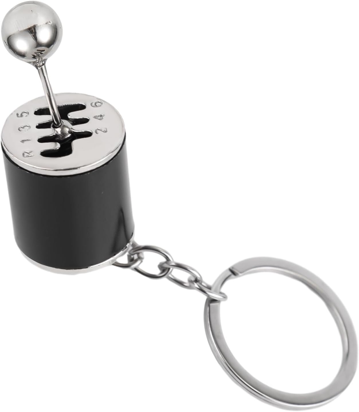 Gear Shifter Keychain, 6 Speed Manual Transmission Keychain Mini Gearbox Key Chain Stick Shift Keyring Creative Fidget Toy for Men Car Lovers Gift Auto Part Accessories