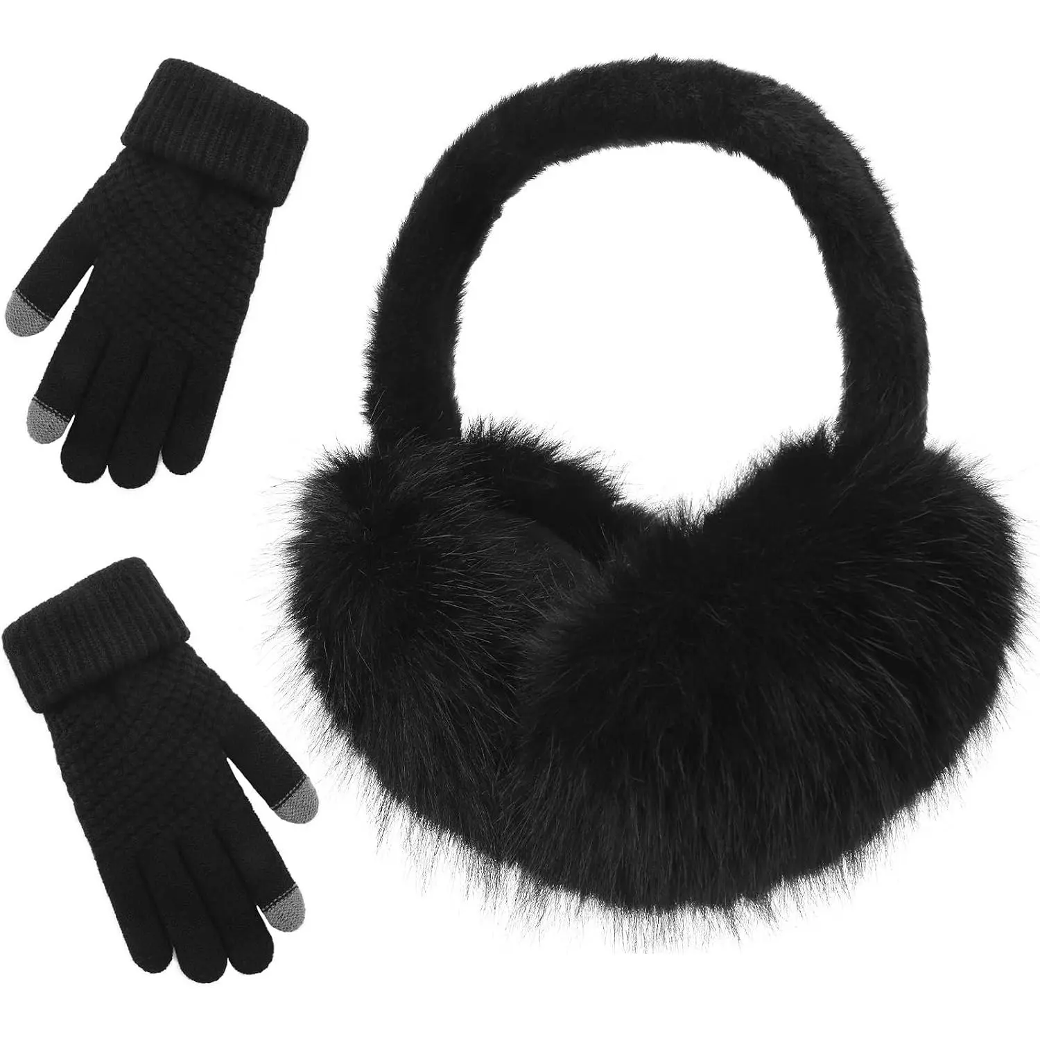 Winter Ear muffs Faux  Warm Earmuffs Cute Foldable Outdoor Ear Warmers For Women