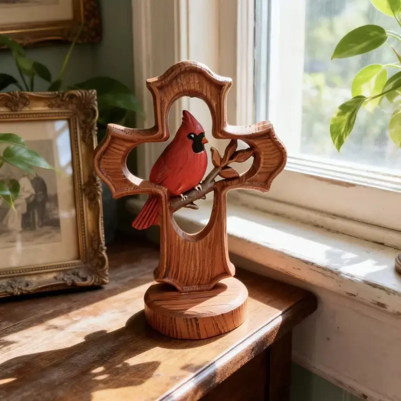 Creative best-selling new modelCardinal Cross Ornament Creative best-selling new modelCardinal Cross Ornament