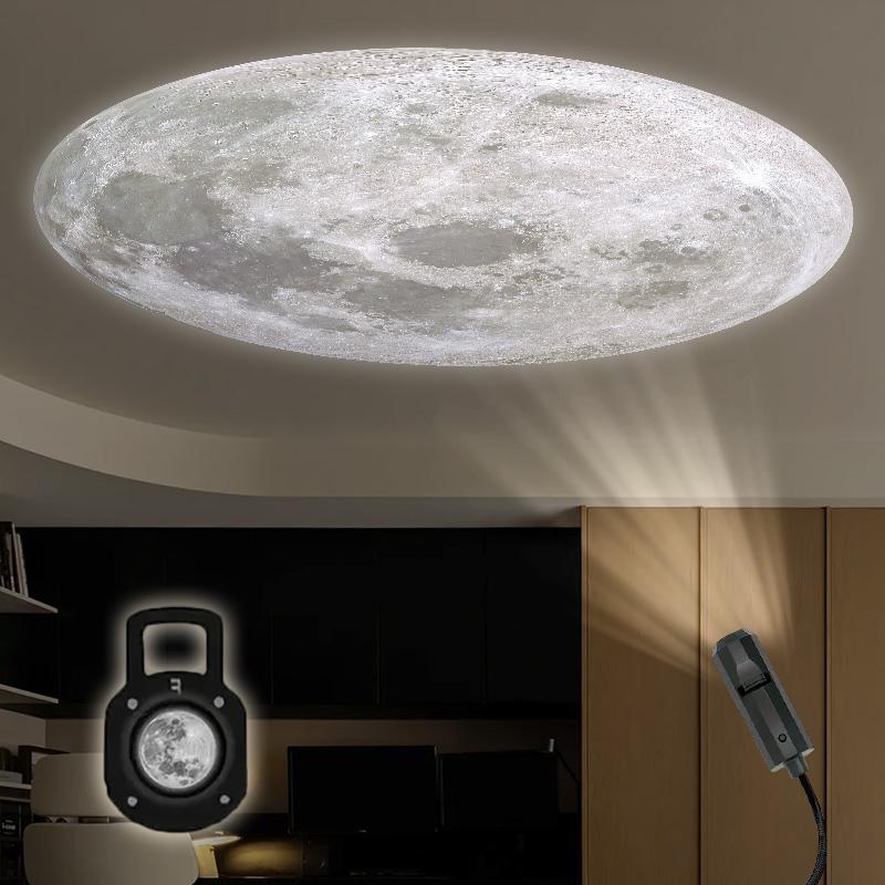 Planet and Moon Projector, 6 Planet Pictures Replacement, Night Light Projection Lamp, 360 Degrees Rotatable, Moon Earth for MERCURY Mars for SATURN, Gift for Others, Room Decoration, Photo Background, Wall Ceiling Decoration, Planetarium Star Projector