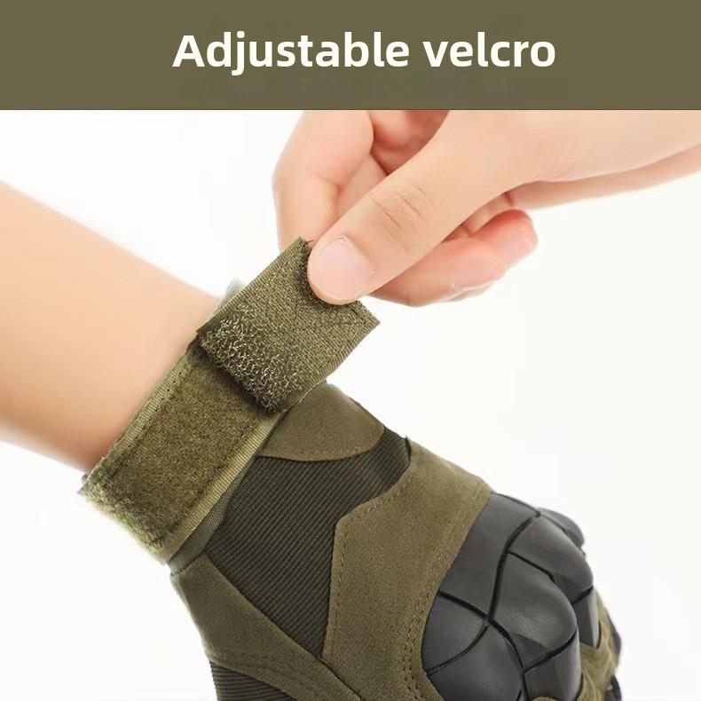 Outdoor sports gloves, tactical gloves, non-slip soft shell protective palm pads, touchscreen combat training gloves for men and women, full-finger and half-finger gloves