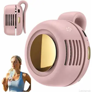 Portable Clip-On Waist Rechargeable Bladeless Mini Fan - Clip on Fan with 3 Adjustable Speeds, Silent Hands-Free Turbo Design, Summer Essential for Outdoor Travel, Ideal Father’s Day Gift for Men