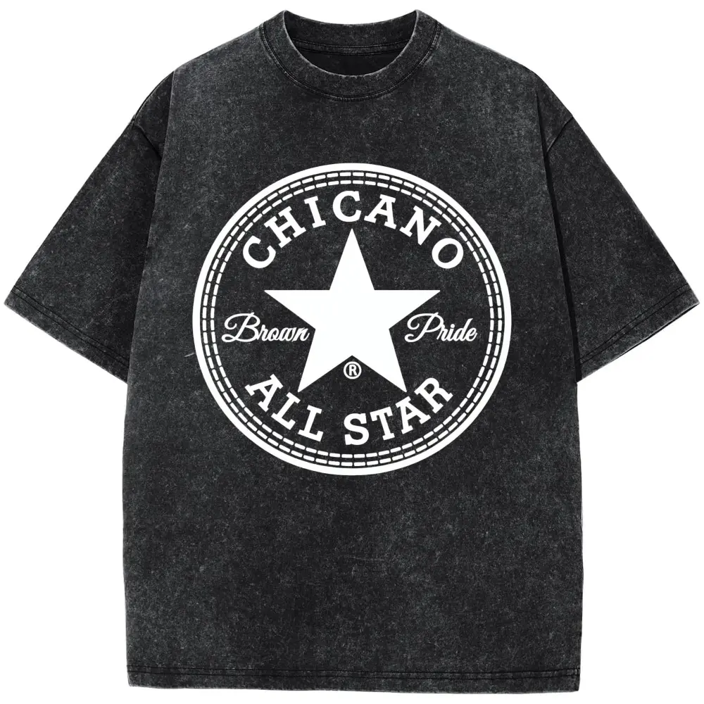 Chicano Brown, Chicano Clothing, Mexican Clothes, Chicano Style Art Graphic T-Shirt for Men & Women, Gangster Clothes Lowrider Art, Cholo Outfit MXC005Plus Size T-Shirt, Retro Fitness Heavyweight Washed T-Shirt, 100% Cotton