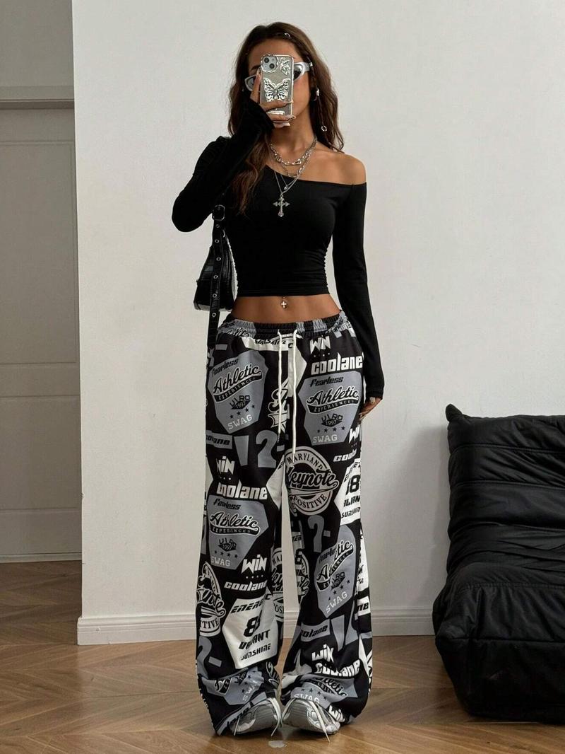 Women's Crop Tee, Casual Long Sleeve T-shirt for Summer, Fashion Women's Top for Daily Wear