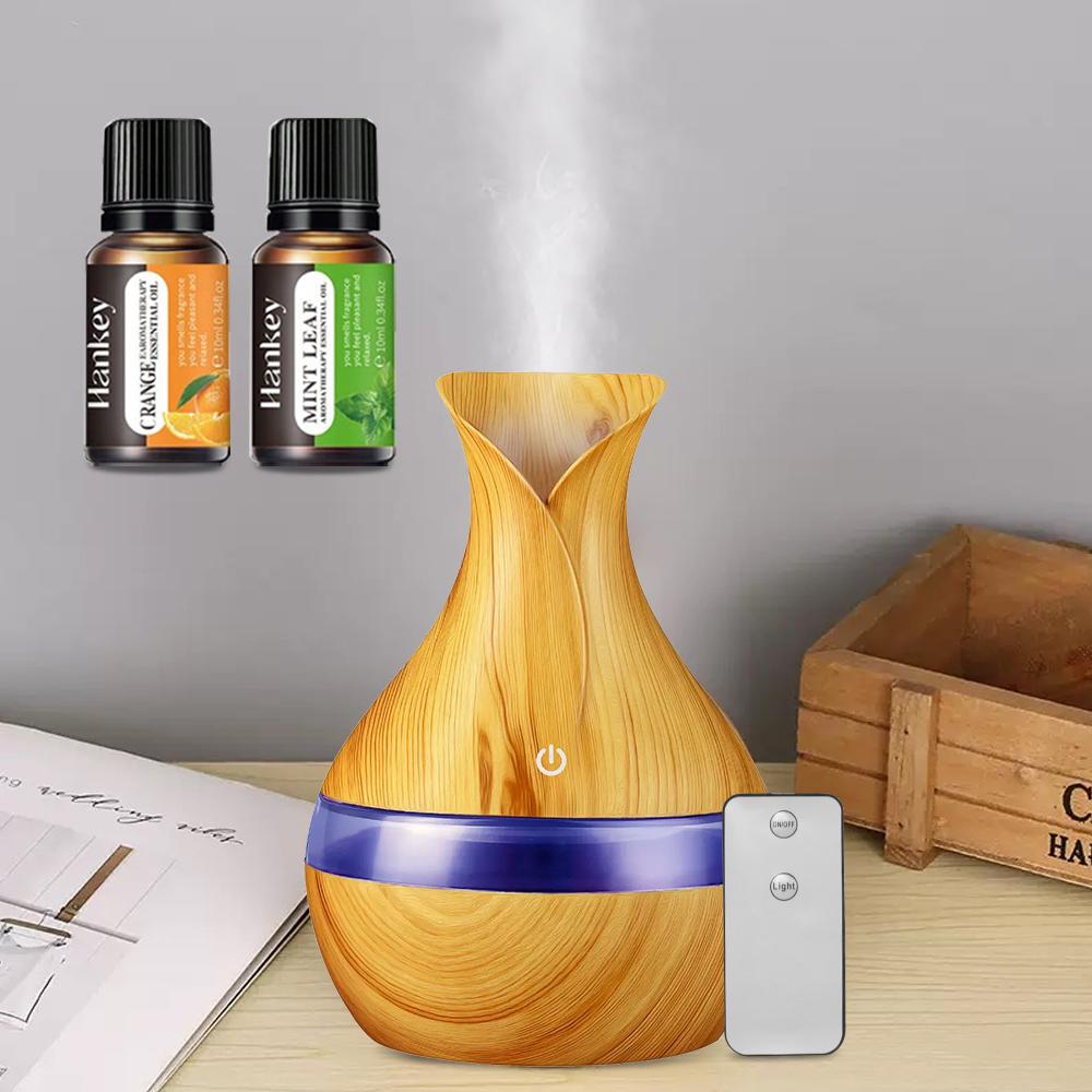2PCS 300ml Humidifier & Diffuser with Remote, Auto Shut-Off, 7-Color Light, Ultra Quiet for Bedroom, Home, Office, Gift